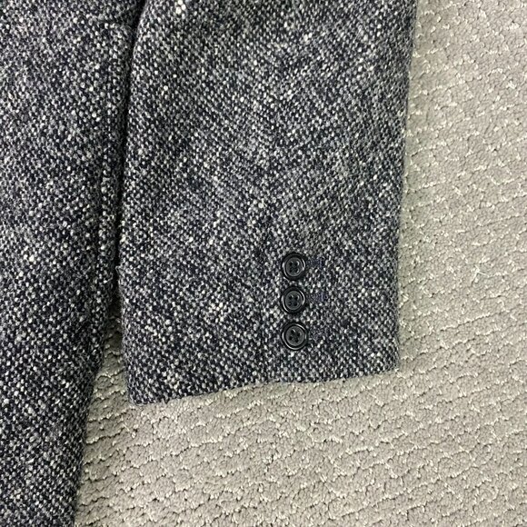 J. CREW Tweed Coat Overcoat Womens Medium Gray Wool Blend Thinsulate Insulated - Picture 3 of 15